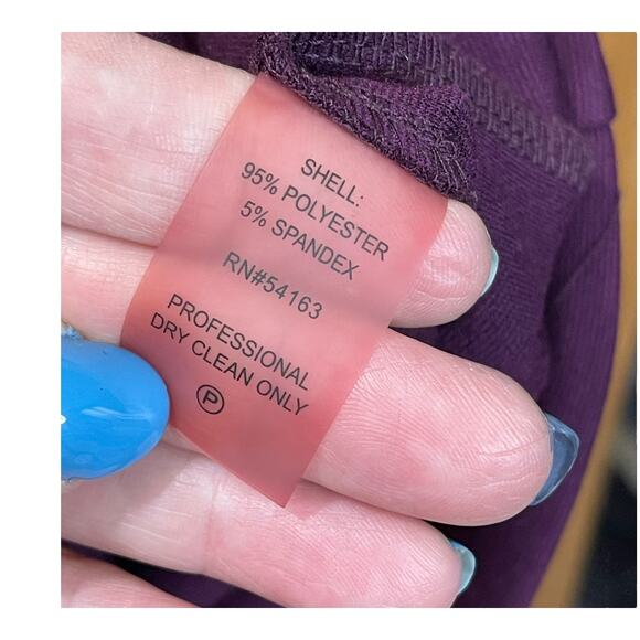 Calvin Klein Plum Hip Pleated Sheath Dress Size 14 Elegant Career & Evening Wear - Picture 6 of 8